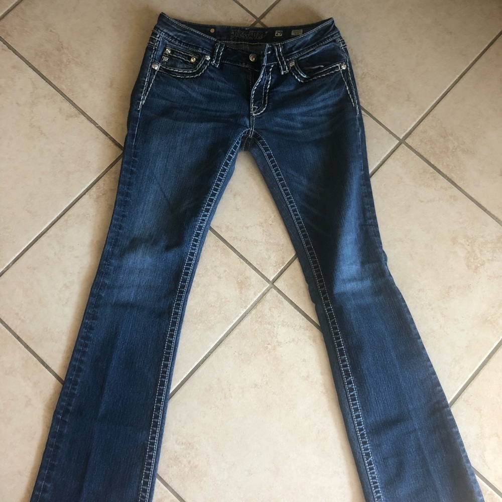 Miss me jeans! Size 29. Dark blue. Gently worn.